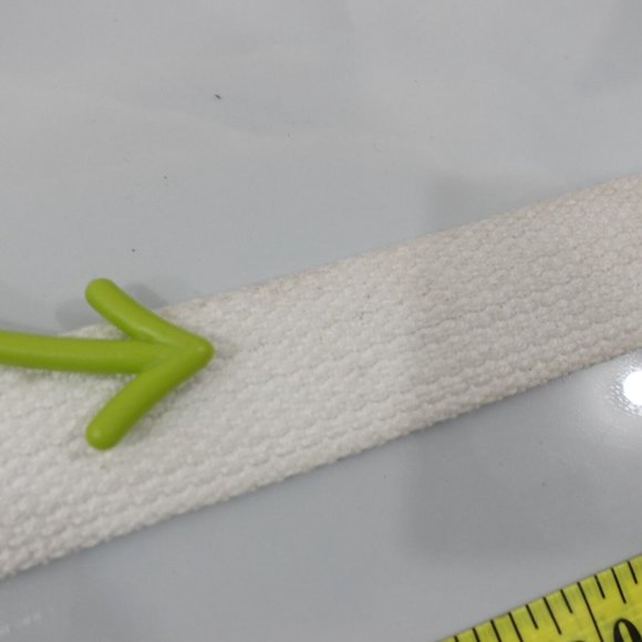 Vintage Belt Women White Buckle Small Canvas Military Webbed Tactical USA‎ - Picture 10 of 11